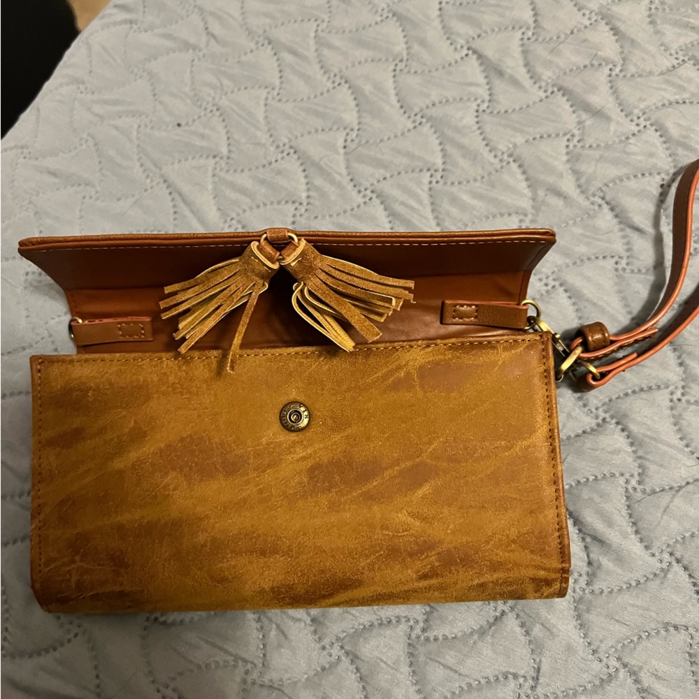 Brown wallet/clutch